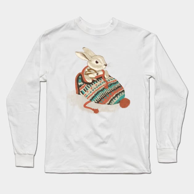 Cozy Chipmunk Long Sleeve T-Shirt by LauraGraves